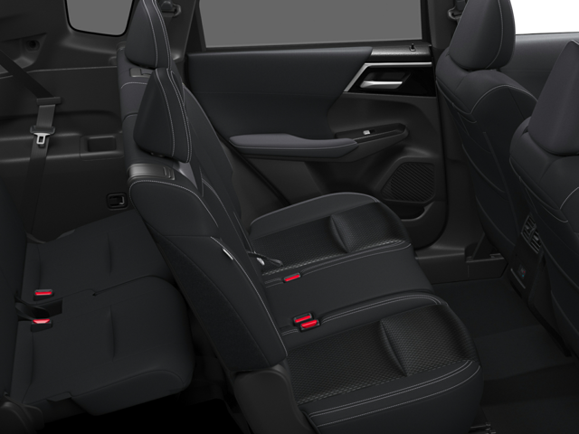 the interior rear seating of a 2024 mitsubishi outlander