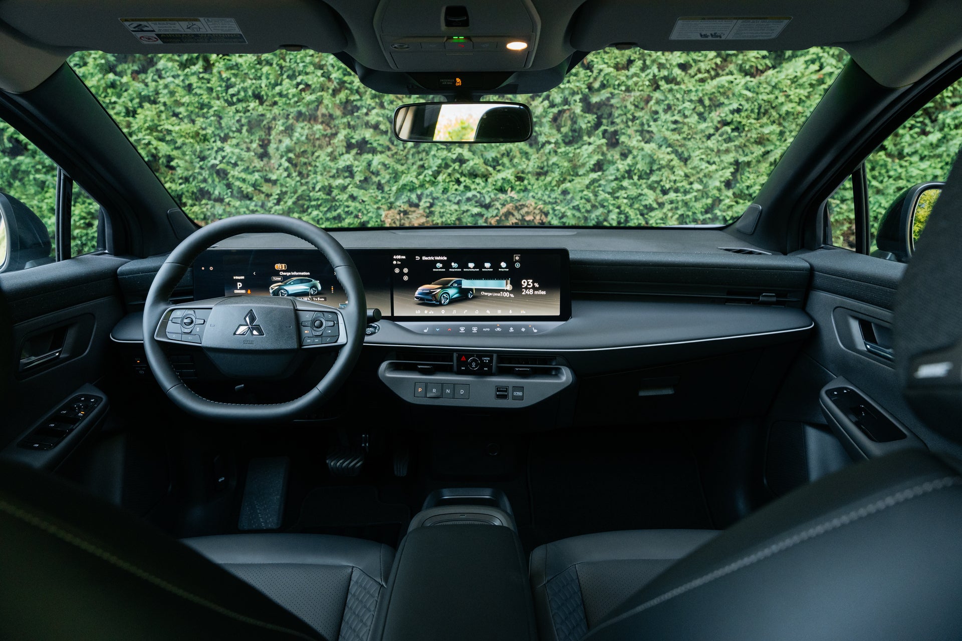 2027 Mitsubishi Eclipse Sportback EV technology and charging display