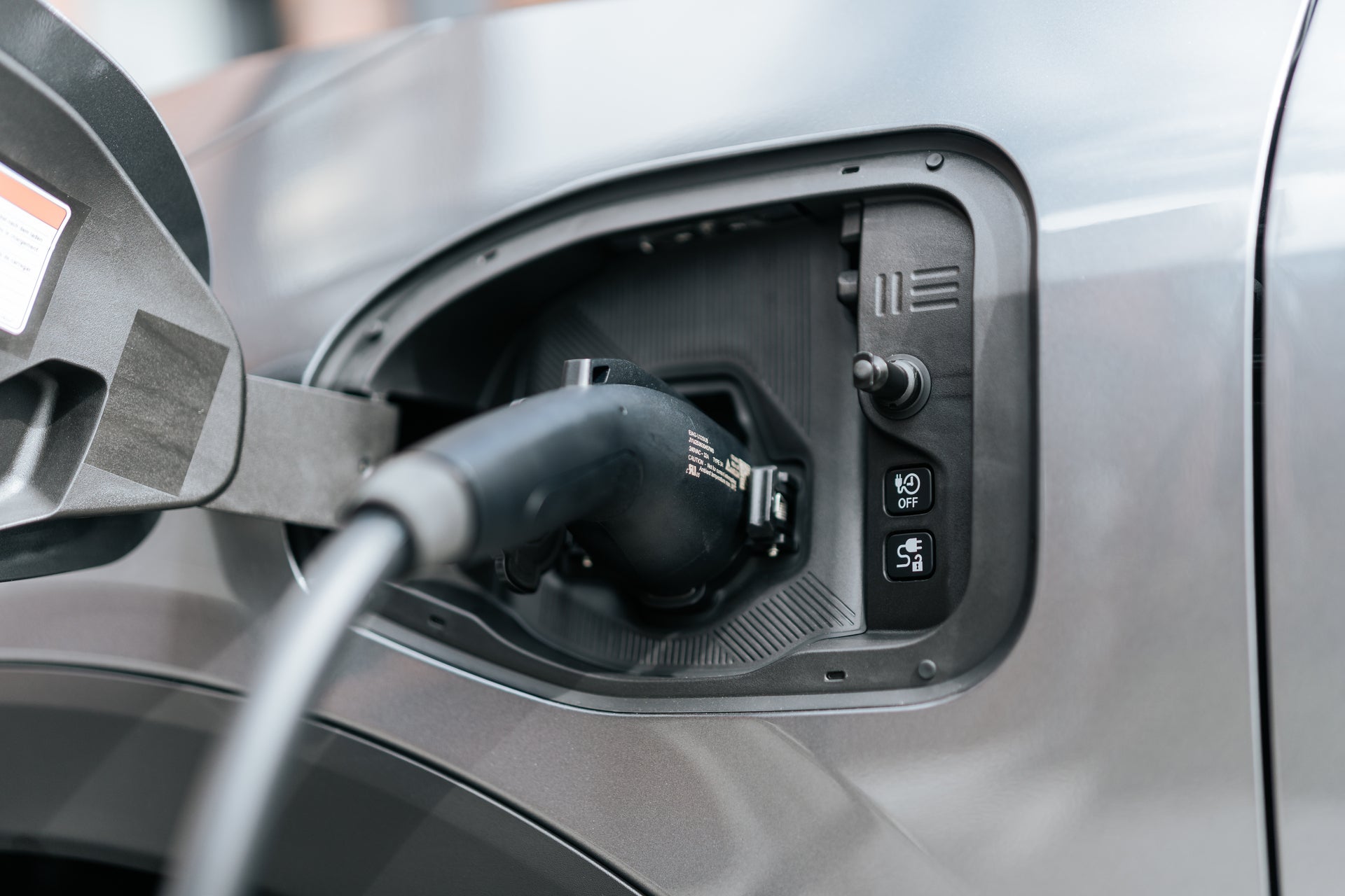 2027 Mitsubishi Eclipse Sportback EV using its standard charging ports