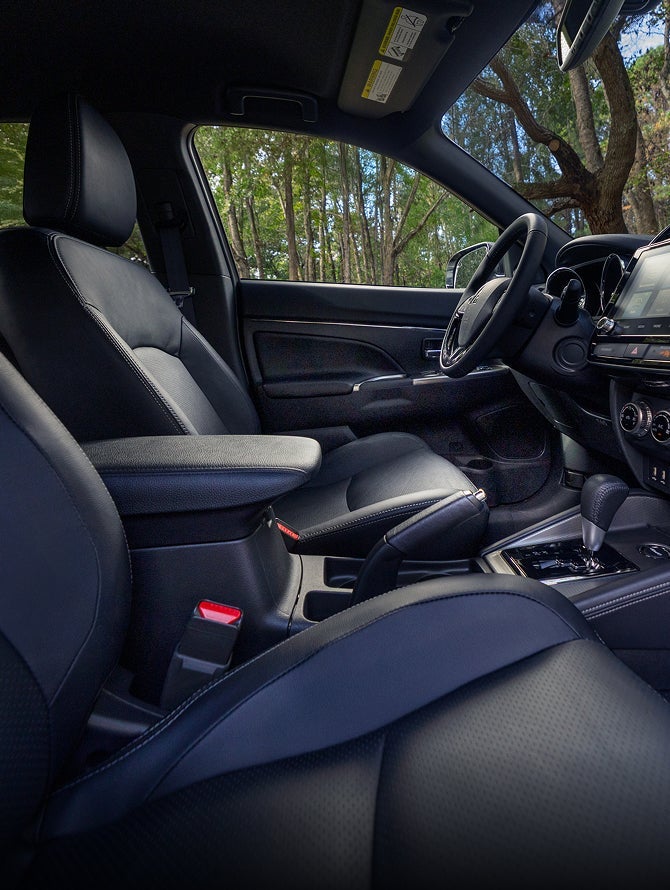 Interior and cargo comparison between the 2027 Mitsubishi Outlander Sport and Honda HR-V